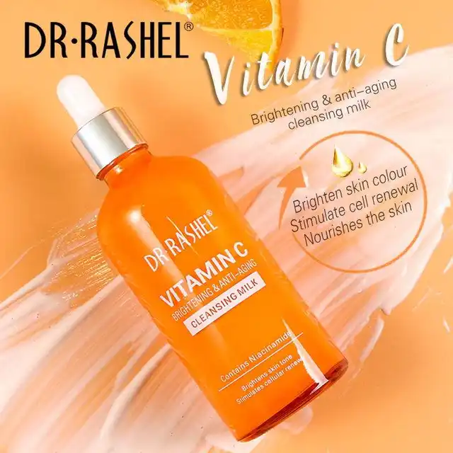 Dr Rashel Vitamin-C Brightening & Anti-Aging Cleansing Milk - Dr Rashel Pakistan