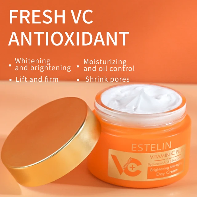 Estelin Vitamin-C+ Hyaluronic Acid + Niacinamide Day Cream - Dr Rashel Pakistan