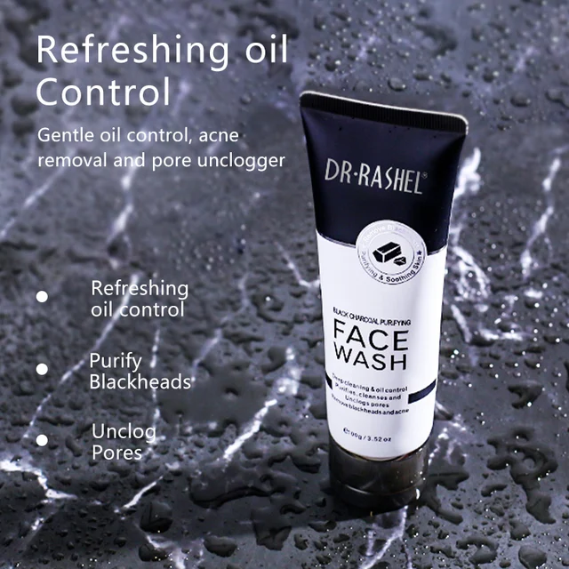 Dr Rashel Black Charcoal Purifying Facewash - Dr Rashel Pakistan