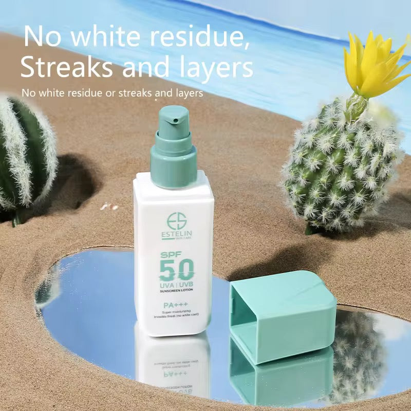 Estelin Super Moisturizing Invisible Finish UVA/UVB Sunscreen Lotion SPF 50 PA+++