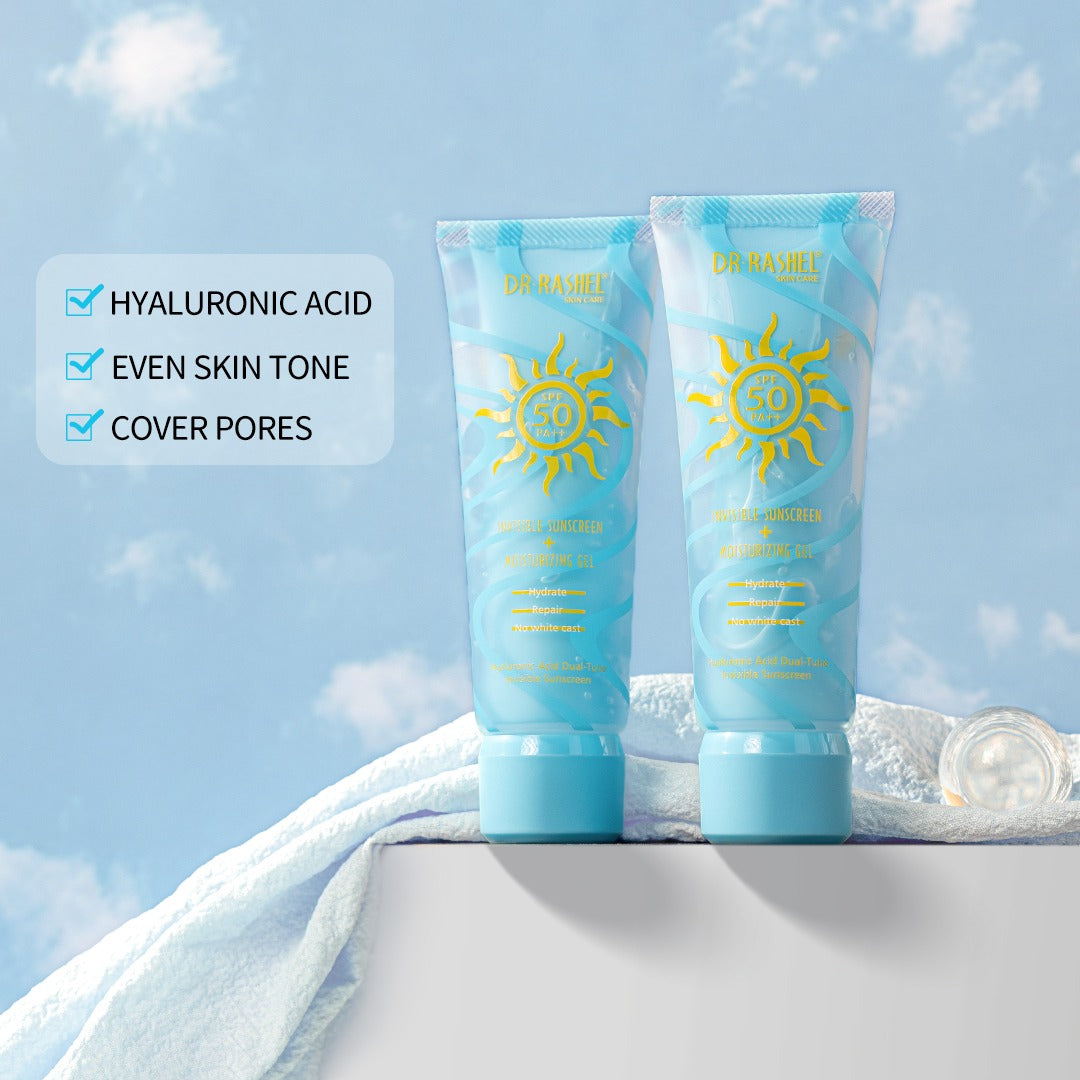 Dr Rashel Invisible Sunscreen + Moisturizing Gel SPF 50 PA+++ - Dr Rashel Pakistan