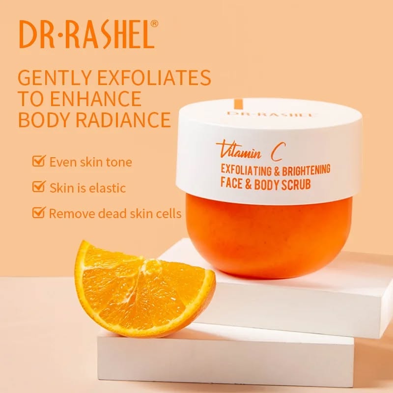 Dr. Rashel Vitamin-C Brightening Face & Body Scrub - Dr Rashel Pakistan