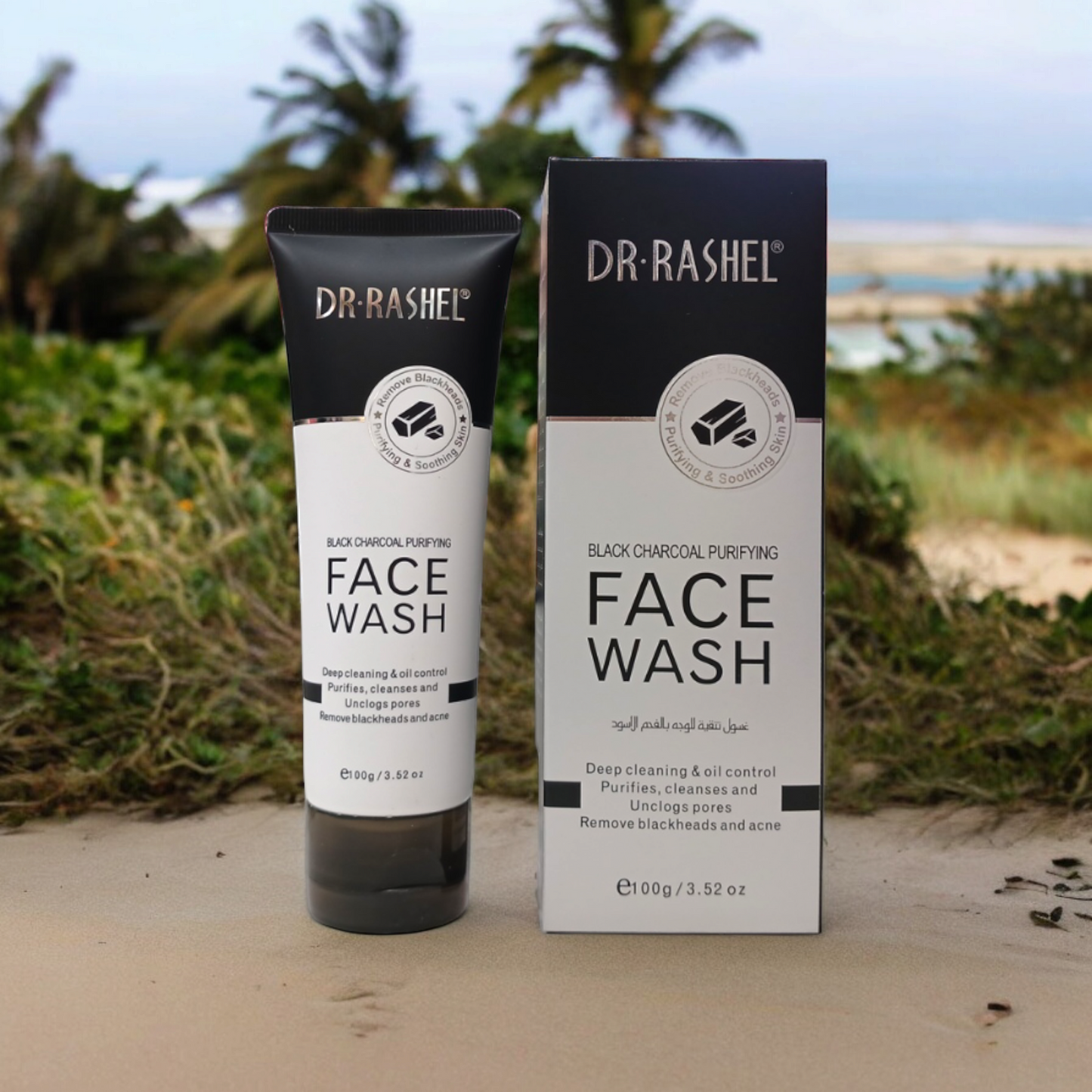 Dr Rashel Black Charcoal Purifying Facewash - Dr Rashel Pakistan