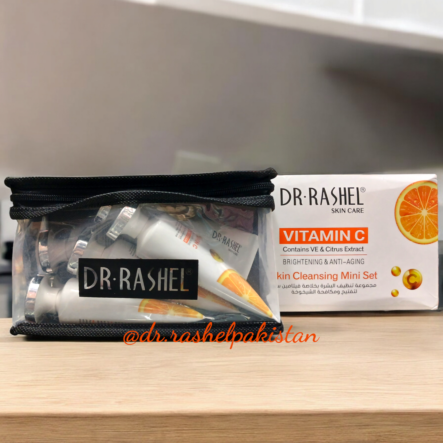 Dr Rashel Vitamin-C Brightening & Anti-Aging Skin Cleansing Mini Facial Set