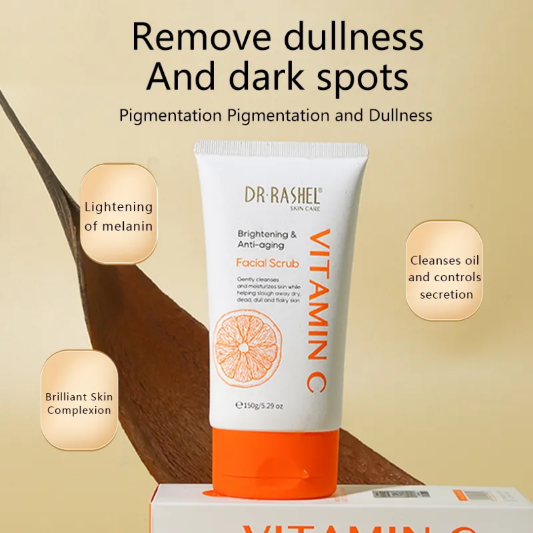 Dr Rashel Vitamin-C Brightening and Anti-Aging Facial Scrub - Dr Rashel Pakistan