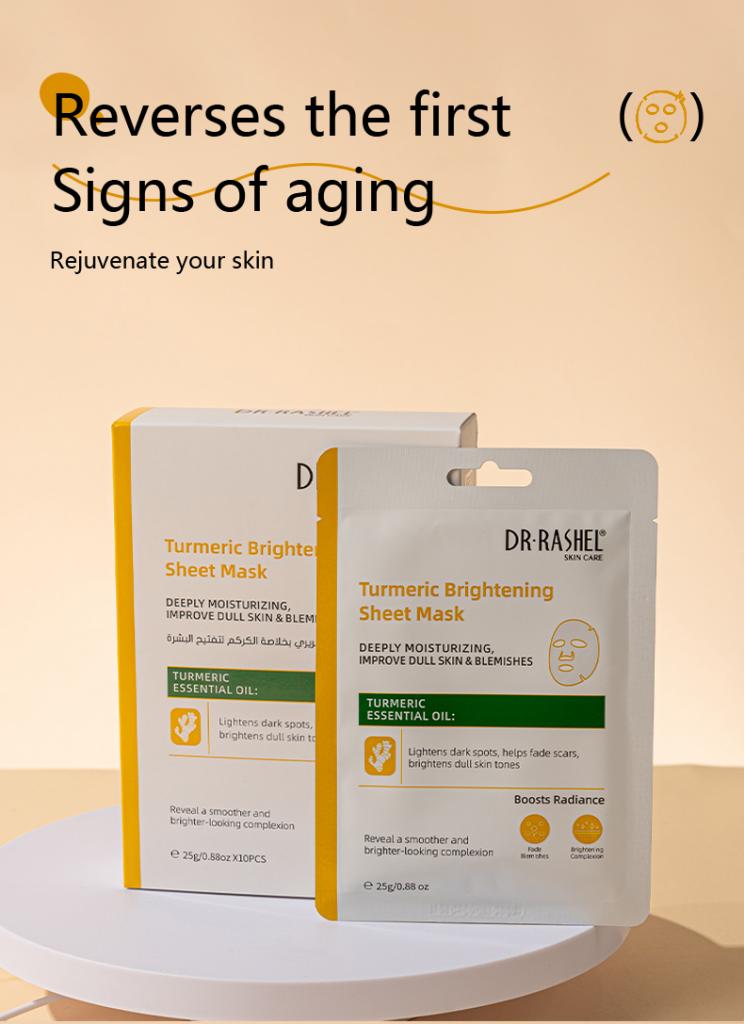 DR RASHEL
TURMERIC BRIGHTENING
SHEET MASK - Dr Rashel Pakistan