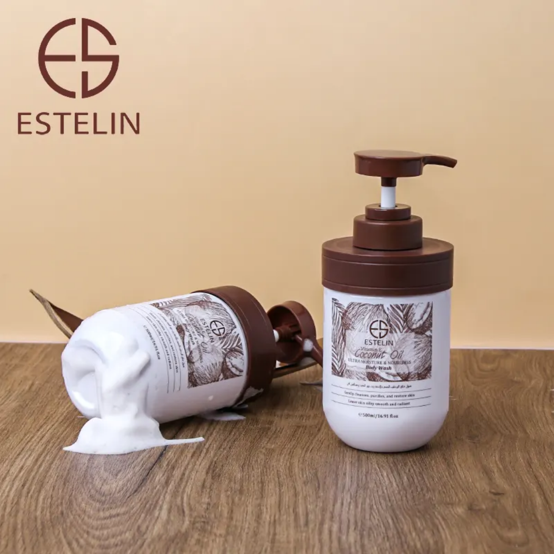Estelin Coconut Oil and Vitamin E Ultra Smooth & Moisturizing Body Wash - Dr Rashel Pakistan