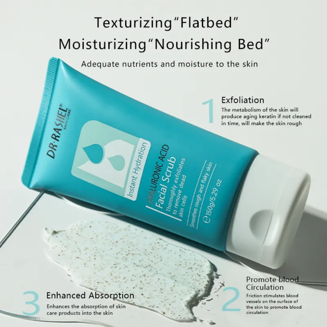 Dr Rashel Hyaluronic Acid Instant Hydration Facial Scrub - Dr Rashel Pakistan