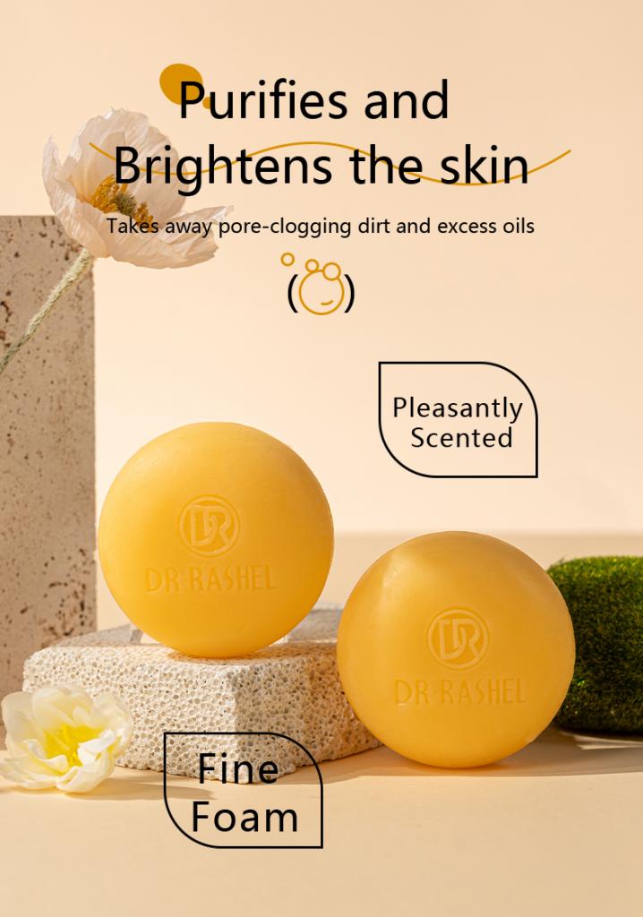 DR RASHEL
TURMERIC BRIGHTENING SOAP - Dr Rashel Pakistan
