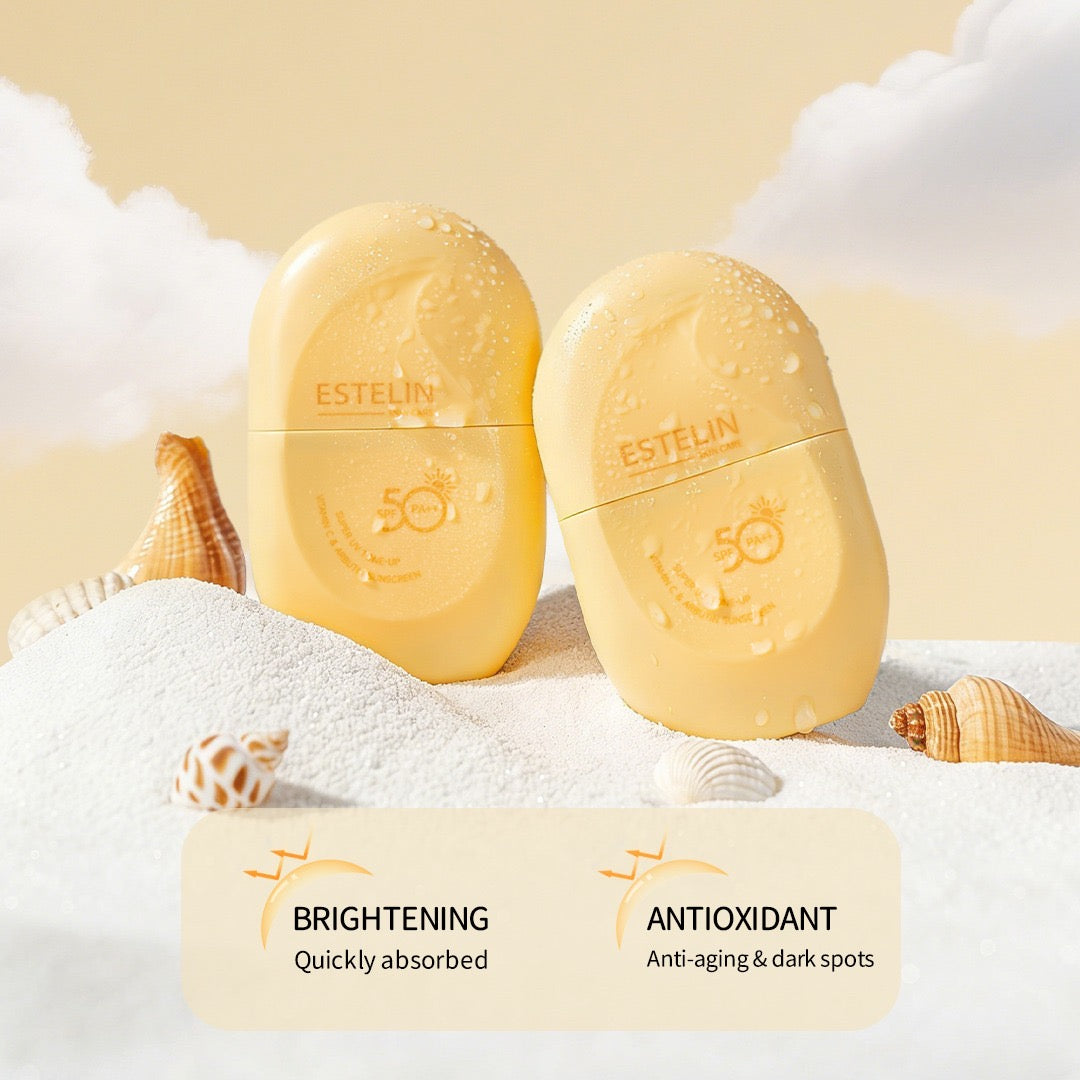 Estelin Super Tone Up Vitamin-C & Arbutin Sunscreen SPF 50PA++ - Dr Rashel Pakistan