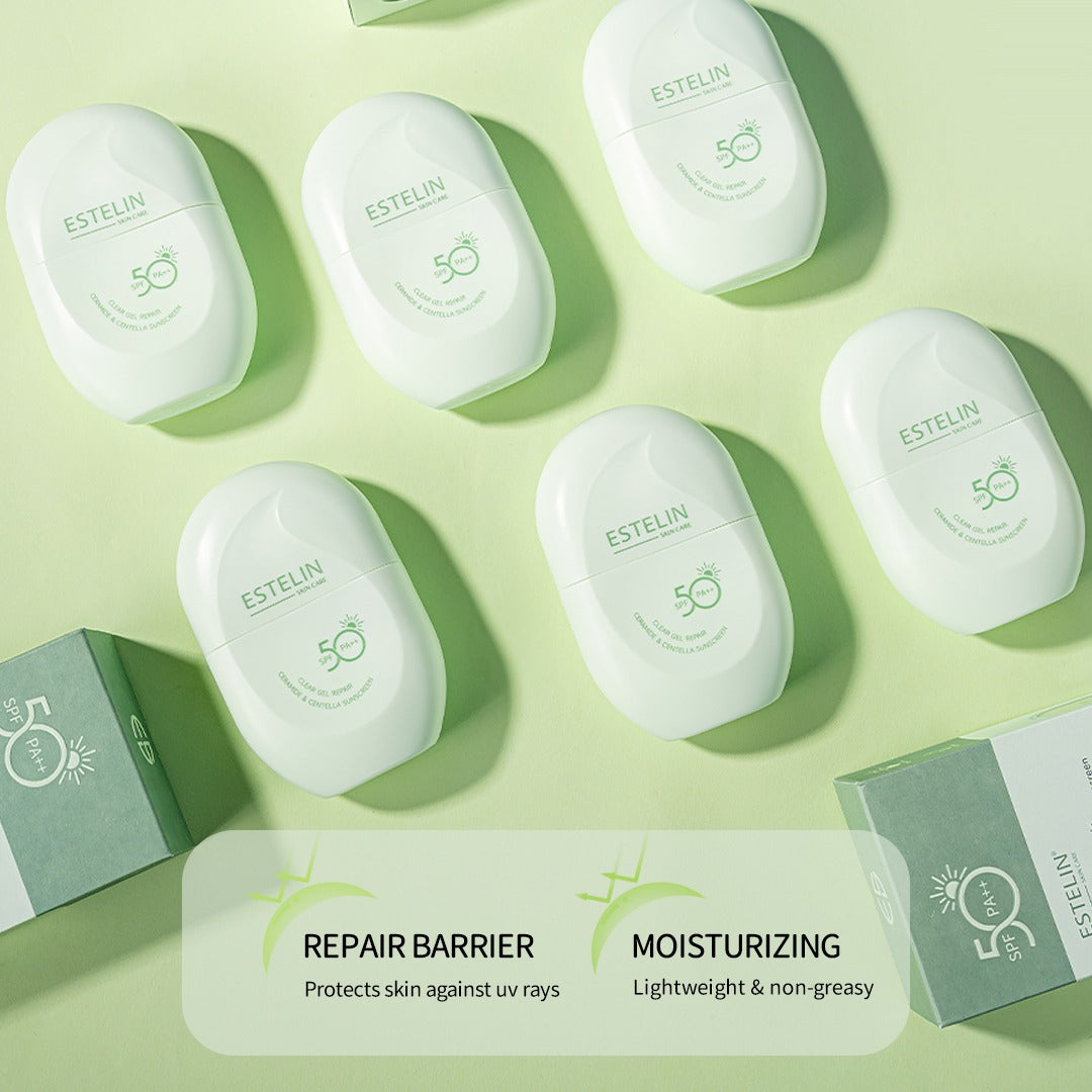 Estelin Clear Gel Repair Ceramide + Centella Sunscreen SPF 50PA ++ - Dr Rashel Pakistan