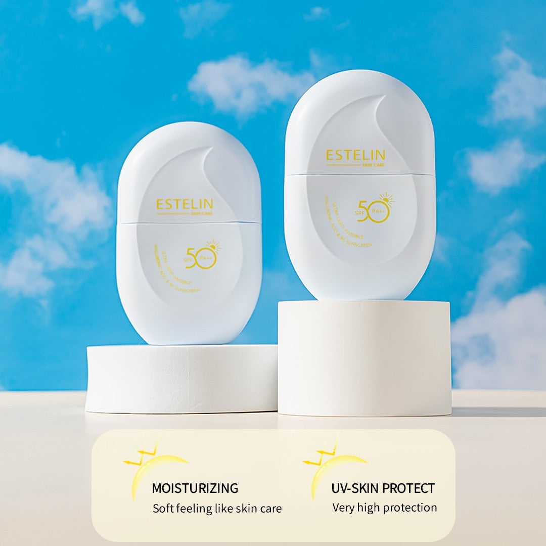Estelin Ultra Light Invisible Hyaluronic Acid & B5 Sunscreen SPF 50PA++ - Dr Rashel Pakistan