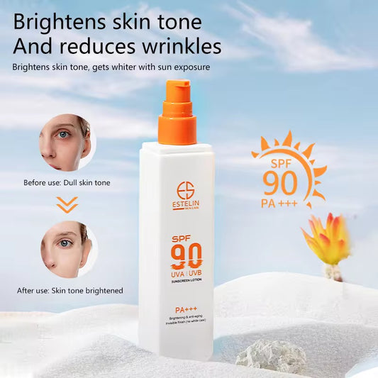 Estelin Brightening & Anti-aging UVA/UVB Sunscreen Lotion SPF 90PA+++