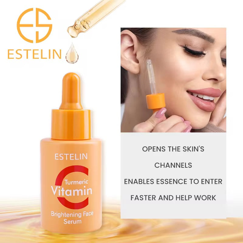 Estelin Turmeric Vitamin C Brightening Face Serum - Dr Rashel Pakistan