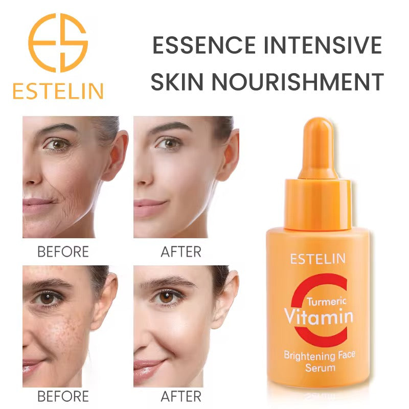 Estelin Turmeric Vitamin C Brightening Face Serum - Dr Rashel Pakistan