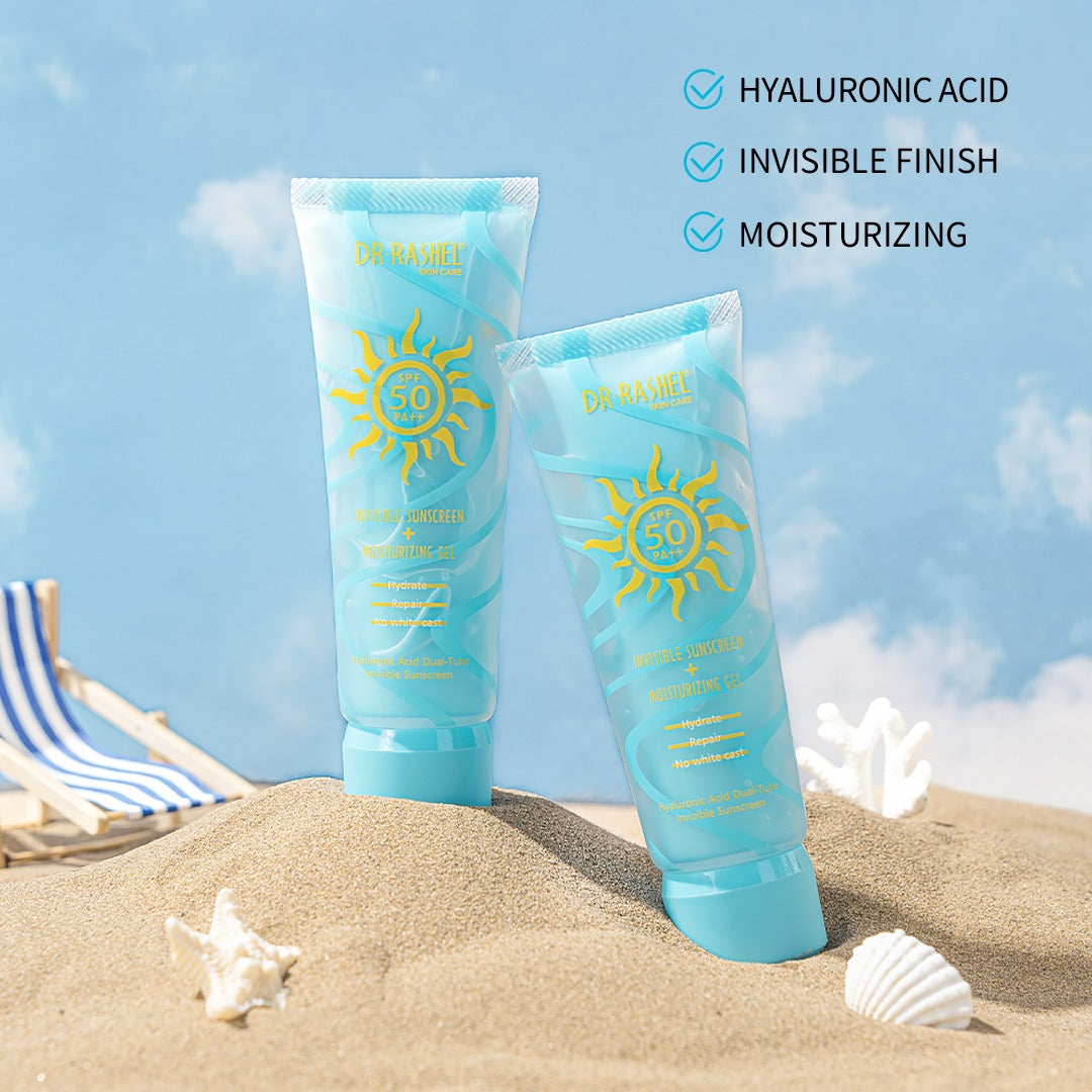Dr Rashel Invisible Sunscreen + Moisturizing Gel SPF 50 PA+++ - Dr Rashel Pakistan
