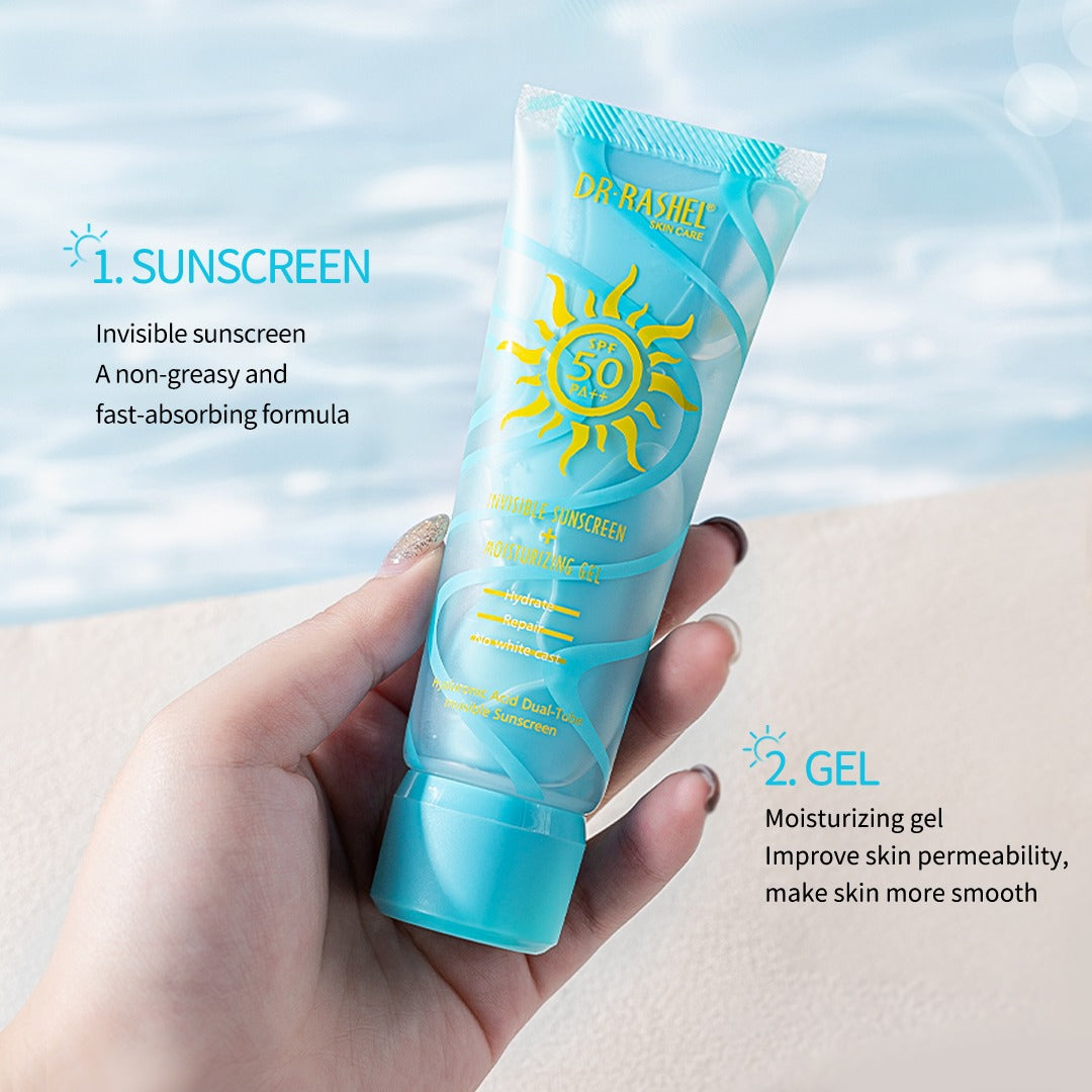 Dr Rashel Invisible Sunscreen + Moisturizing Gel SPF 50 PA+++ - Dr Rashel Pakistan