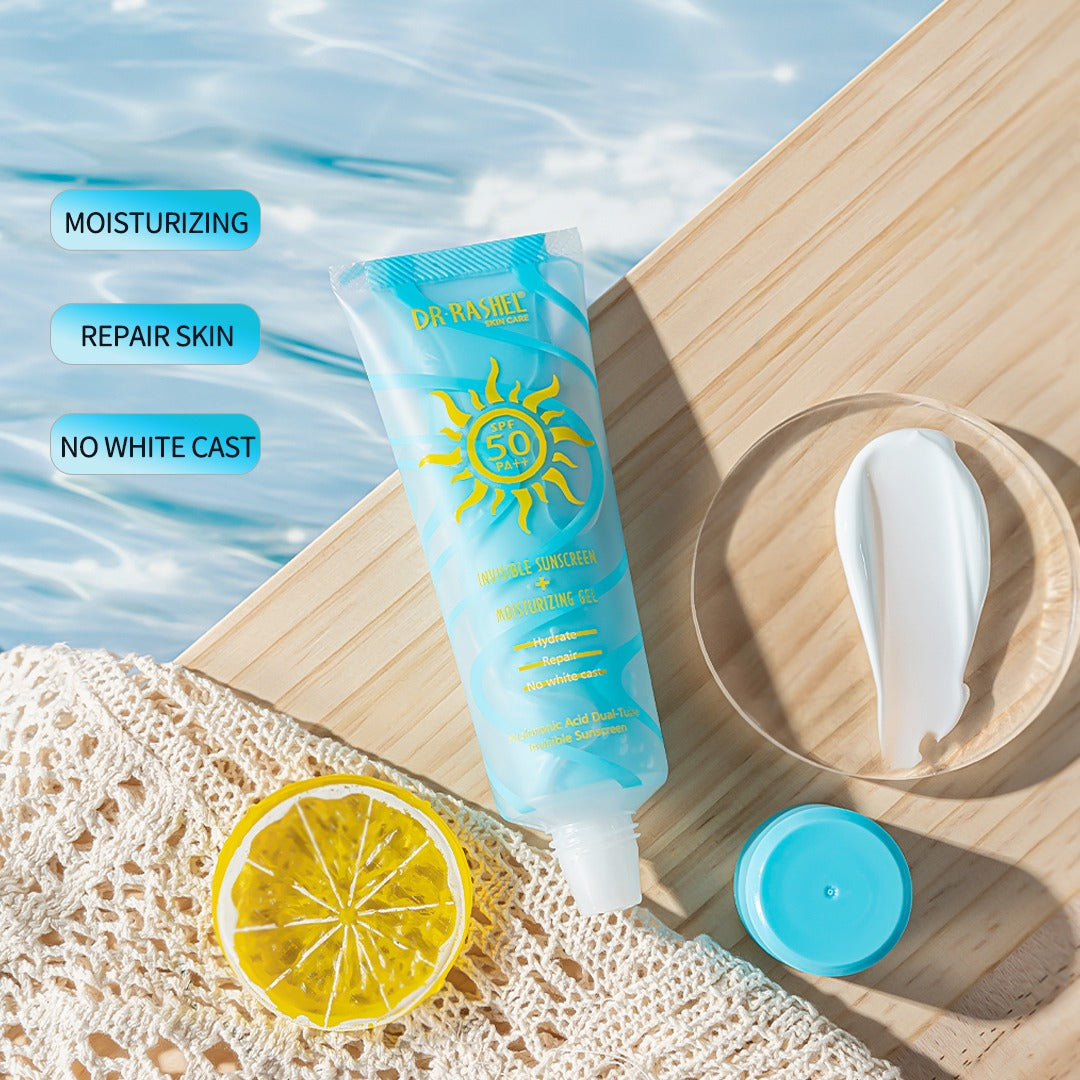 Dr Rashel Invisible Sunscreen + Moisturizing Gel SPF 50 PA+++ - Dr Rashel Pakistan