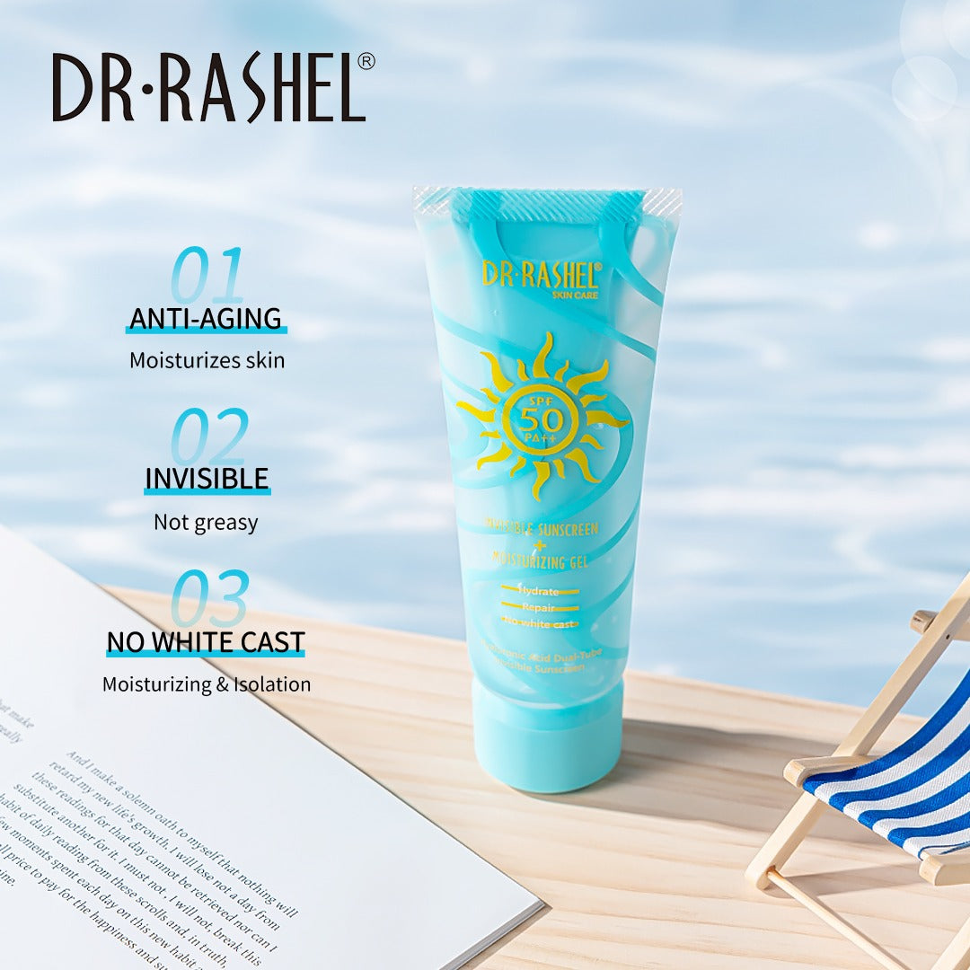 Dr Rashel Invisible Sunscreen Moisturizing Gel SPF 50 PA 60g dr-rashel-invisible-sunscreen-moisturizing-gel-spf-50-pa-60g
