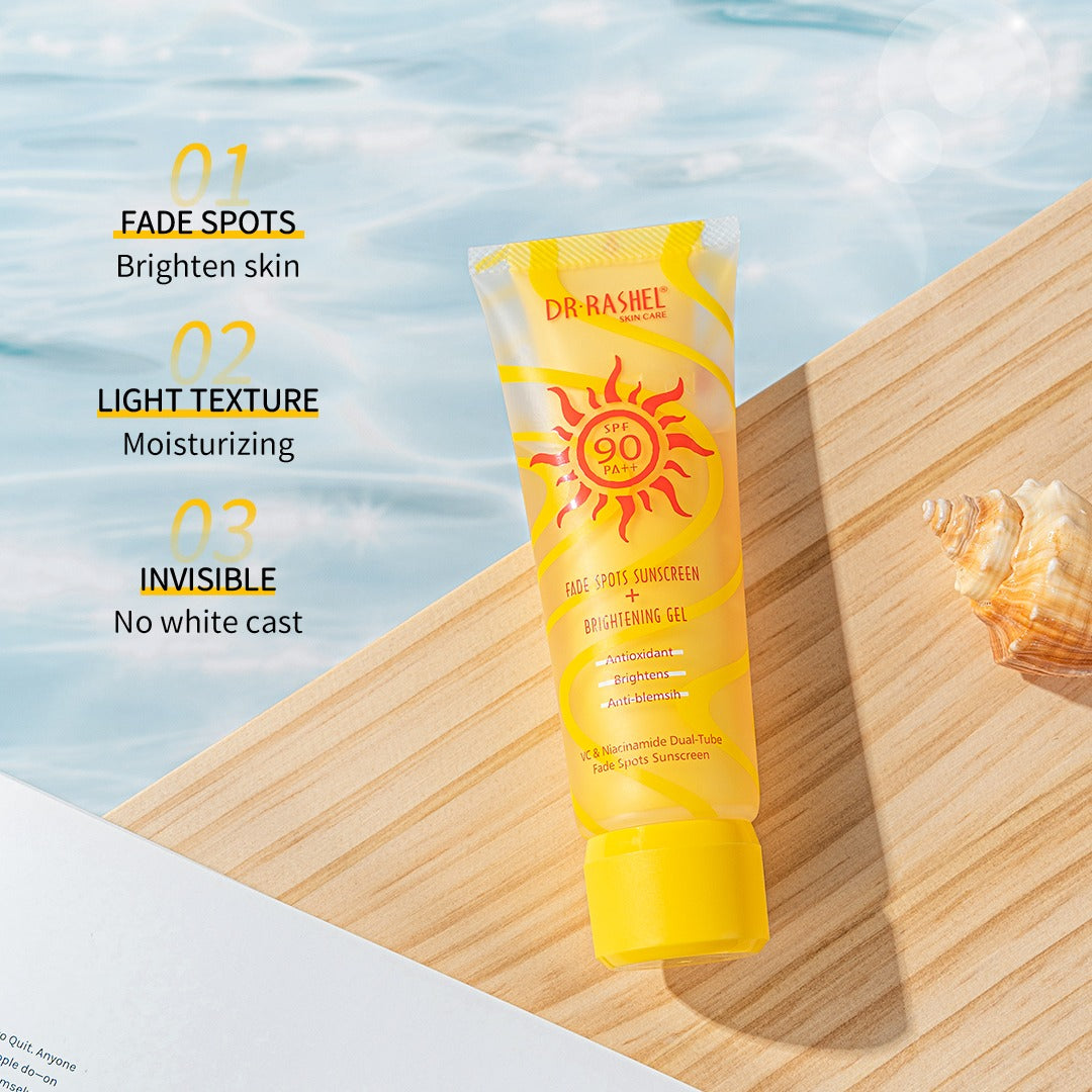 Dr Rashel Fade Spots Sunscreen + Brightening Gel SPF 90 PA+++ - Dr Rashel Pakistan