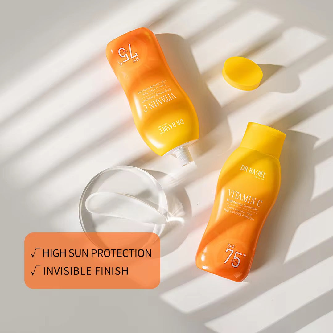 Dr Rashel Vitamin-C Brightening Sunscreen SPF 75 PA+++ - Dr Rashel Pakistan