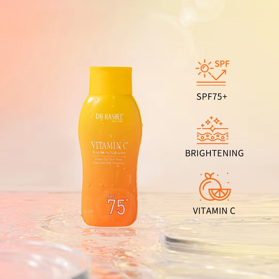 Dr Rashel Vitamin-C Brightening Sunscreen SPF 75 PA+++ - Dr Rashel Pakistan