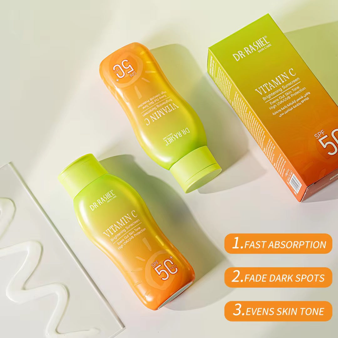 Dr Rashel Vitamin-C Brightening Sunscreen SPF 50 PA+++ - Dr Rashel Pakistan