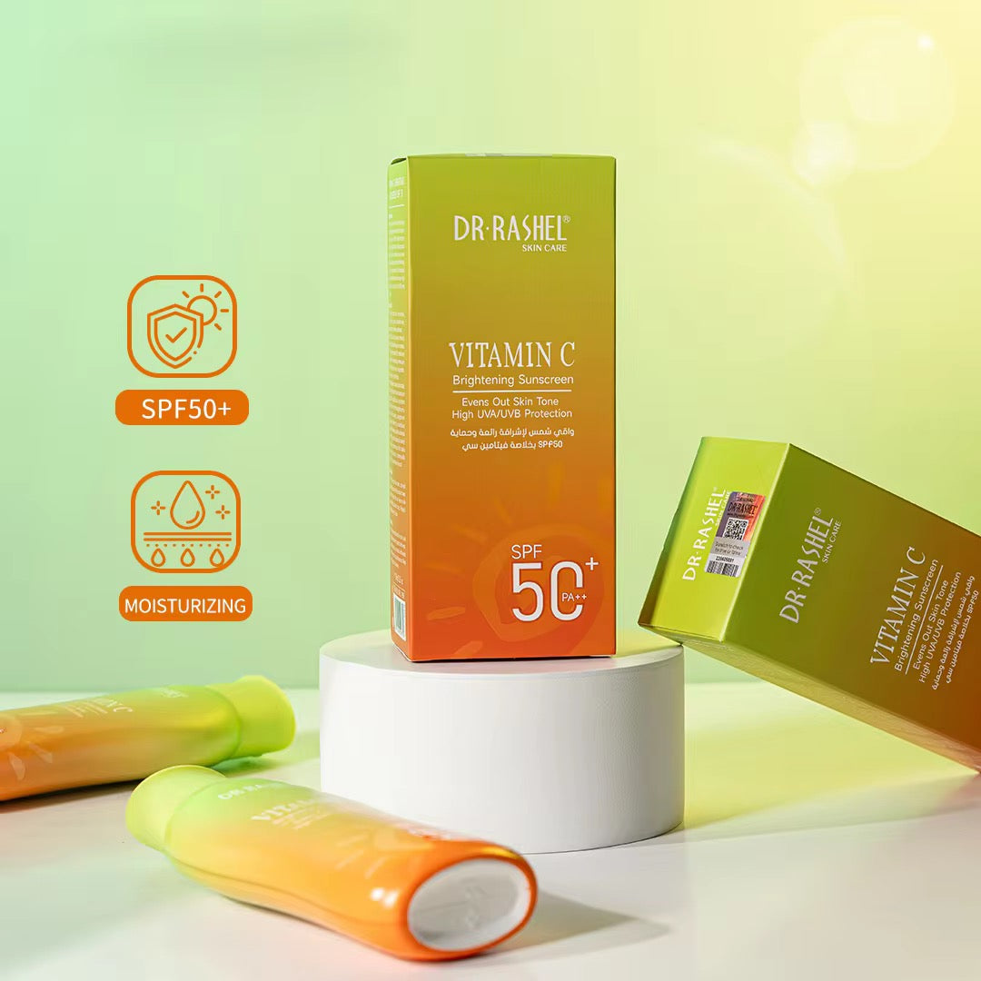Dr Rashel Vitamin-C Brightening Sunscreen SPF 50 PA+++ - Dr Rashel Pakistan