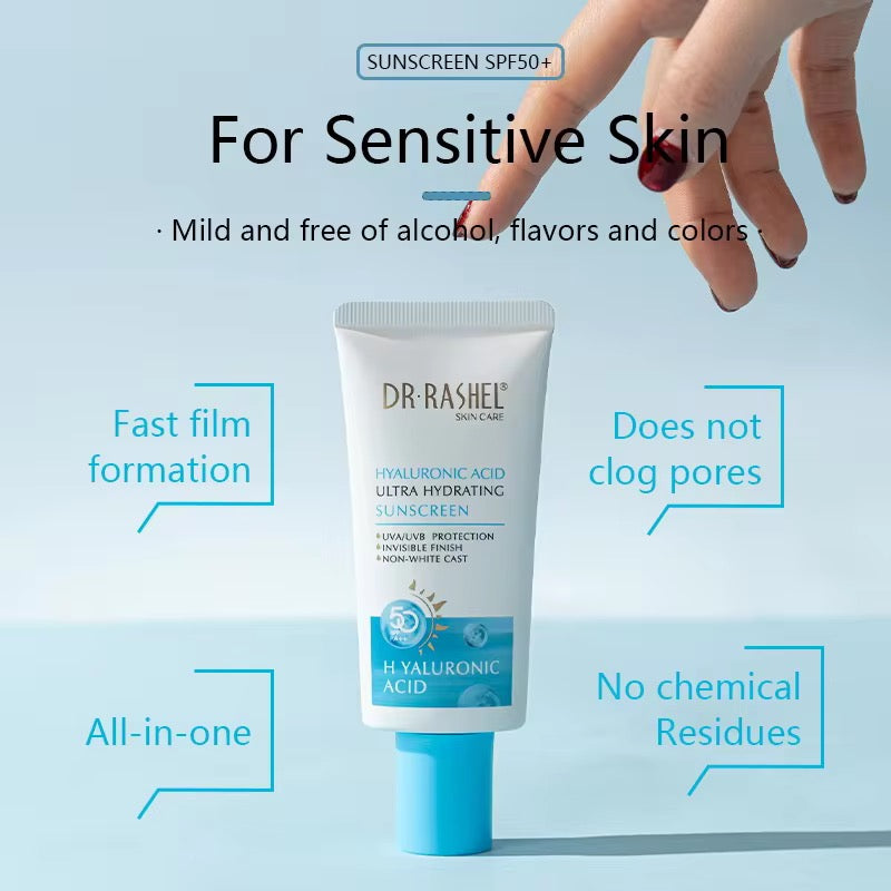 Dr Rashel Hyaluronic Acid Ultra Hydrating Sunscreen SPF 50 PA+++ - Dr Rashel Pakistan