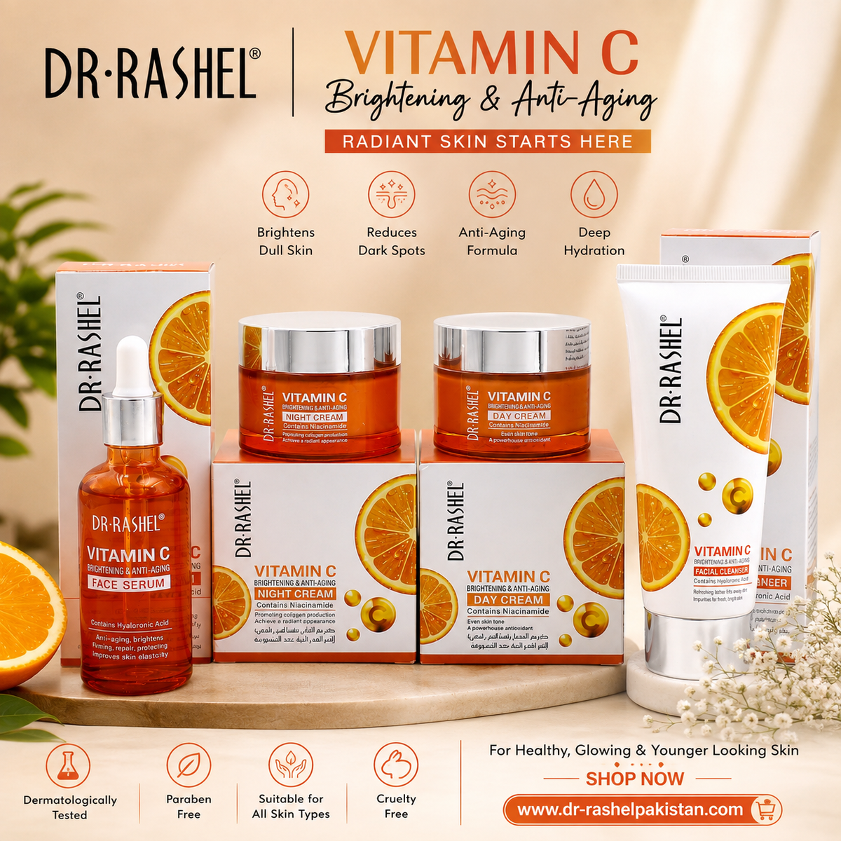 Dr Rashel Vitamin-C Set (Deal-6) - Dr Rashel Pakistan