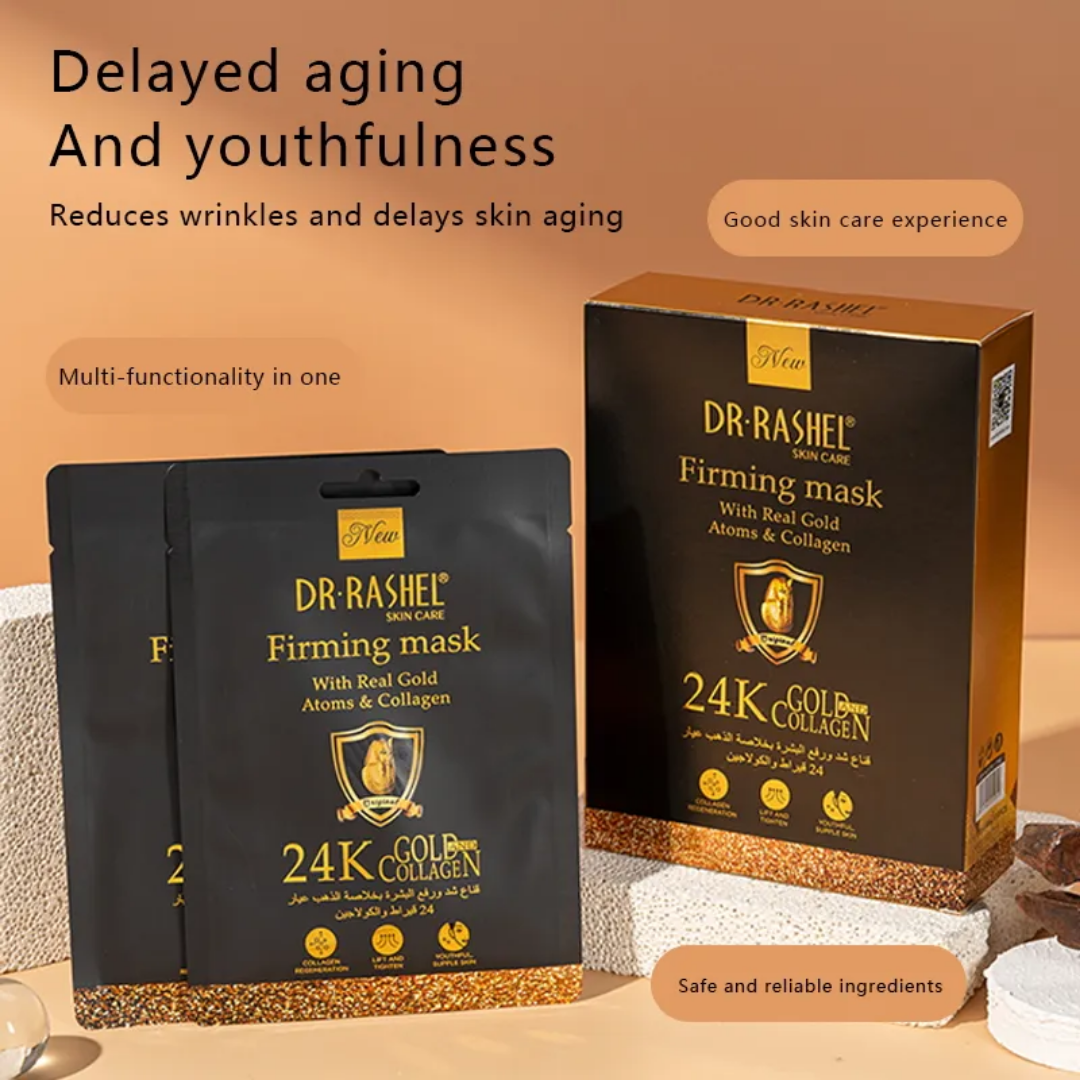 Dri Rasel 2 Dr Rashel 24k Gold Collagen Firming Sheet Mask – Dr Rashel Pakistan