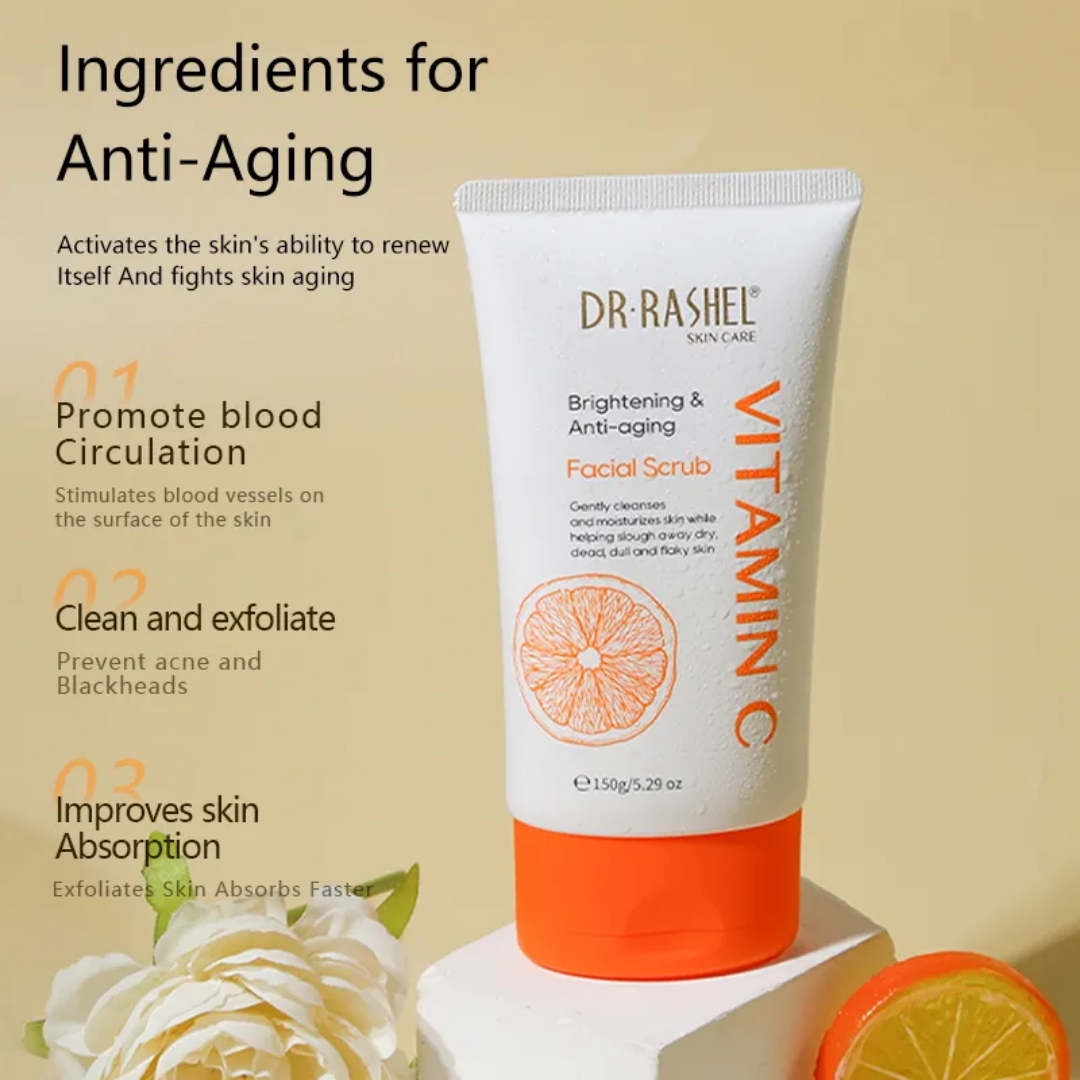 Dr Rashel Vitamin-C Brightening and Anti-Aging Facial Scrub